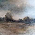 Pejzaż 3-praca formatu 20/20 cm  - 