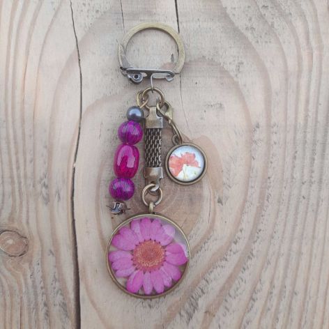 Brelok do kluczy, torebki - PINK CHAMOMILE