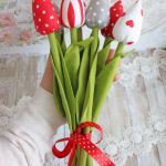 Tulipany bukiet dla Babci Dzień Babci czerwień - 