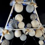Duża  Drewniana choinka skandynawska 117 cm - 