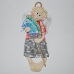 Hej! Pojadę - aniołek z masy solnej, prezent, dekoracja - 