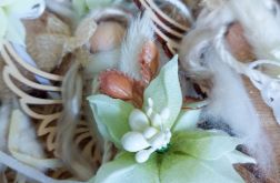 Aniołki z zieloną poinsecją