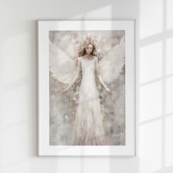 Anioł w Odcieniach Beżu 40x50 cm, 8-2-0044