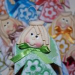 Jak nam wesoło - aniołki z masy solnej, prezenciki dla gości, dekoracja - 