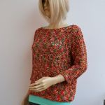 Kolorowa bluzeczka-sweterek - tasiemka