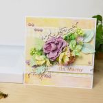 Kartka DLA Mamy - fioletowe kwiaty - dla mamy