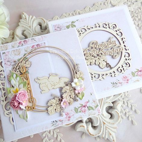 Pamiątka chrztu w pudełku 404