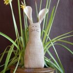 Lniane zające stojące - 