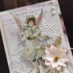 Świąteczny anioł vintage I - Anioł - detal I