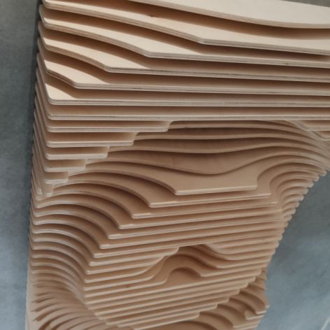 Panel ścienny 3D parametryczny, dekoracja ścienna