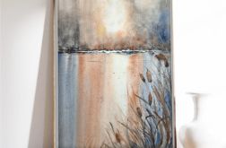 Szuwary. Akwarela 30x40cm