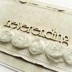 Neverending - kartka ślubna w beżu i bieli - 