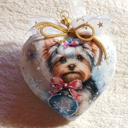 Bombka/serce z pieskiem 2 Bombka/serce z pieskiem 2