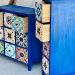 Komoda, szafka kolorowa, styl boho, meble artystyczne, unikat, art - 