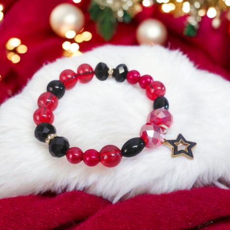 Bransoletka na gumce gwiazdka