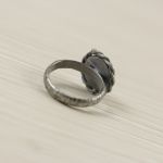 Czaroit i srebro - pierścionek no 2713 - pierścionek z czaroitem