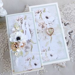 Ślubna skrzynka do wina i kartka 998