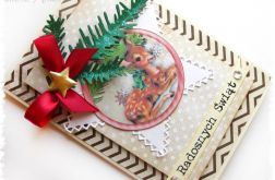 Kartka świąteczna z sarenką