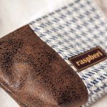 Patchworkowa kosmetyczka skóra pepitka - 