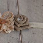 Opaska niemowlęca  - Rustykalna - 