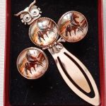 Rumak - spinki do mankietów i zakładka do książki - Rumak - spinki i zakładka