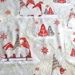 Tkanina bawełna - świąteczny skrzat