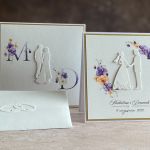 Kartka ślubna z pudełkiem i kopertą WA 63F - Kartka ślubna z pudełkiem i kopertą