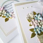 Kartka URODZINOWA z koszem kwiatów #1 - Kartka z okazji urodzin z kwiatami