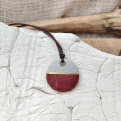 Minimalistyczny wisiorek z betonu kreatywnego Dual Harmony