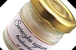 Świeca Sojowa Truskawkowa 40 ml w Słoiczku – Ręcznie Robiona, Naturalna