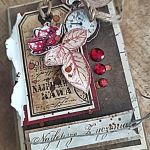 Kartka uniwersalna - Kawa i zegar  - 