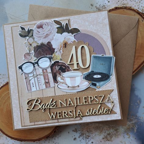 Kartka na 40-stkę/40-ste urodziny