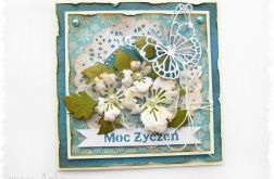 Kartka na urodziny, imieniny "Moc życzeń" 1