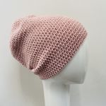 Czapka przejściowa beanie smerf bawełna róż - czapka przejściowa