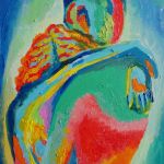 obraz olejny zakochani para lovers - 