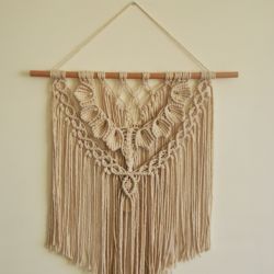 Makrama boho na ścianę 50 cm zawieszka