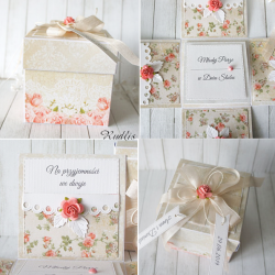 Kartka ślubna - exploding box v.1