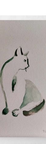 Kot 3-akwarela A5