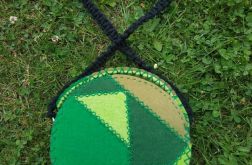 Torebka okrągła- patchwork