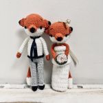 Młoda Para liski szydełkowe Ślubne Weselne - szydełkowe liski weselne