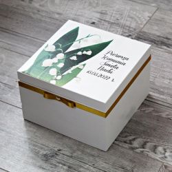 Skrzynka na pamiątkę Komunii Św. Konwalie 