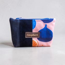 Etui na klucze z weluru w figi – praktyczne etui handmade II