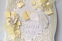 Kartka ze śpiącym chłopczykiem