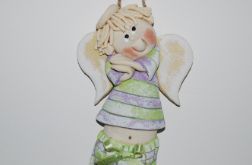 Grzesiu to ja - aniołek z masy solnej, prezent, dekoracja