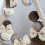 Drewniana choinka z palet Hand Made LED - 