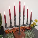 Świecznik Loftowy 7-punktowy F007_1-W2 Loft - Świecznik Loftowy F007_1-W2 Dekoracja Stołu i wnętrza Loft