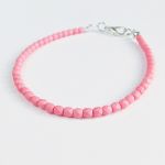 Różowa - minimalisyczna bransoletka - 