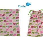 Woreczek na obuwie, ubranie - Słonie by Birdie - 