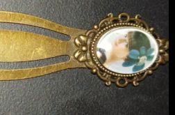 Zakładka do książki - Dziewczyna z kwiatem