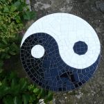 Stolik z mozaiką Yin-Yang   - 